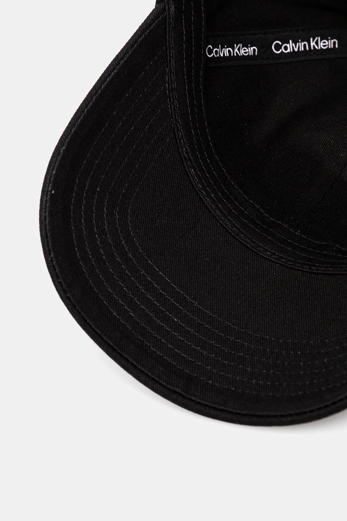 Calvin Klein șapcă de baseball din bumbac negru LV04K5044G