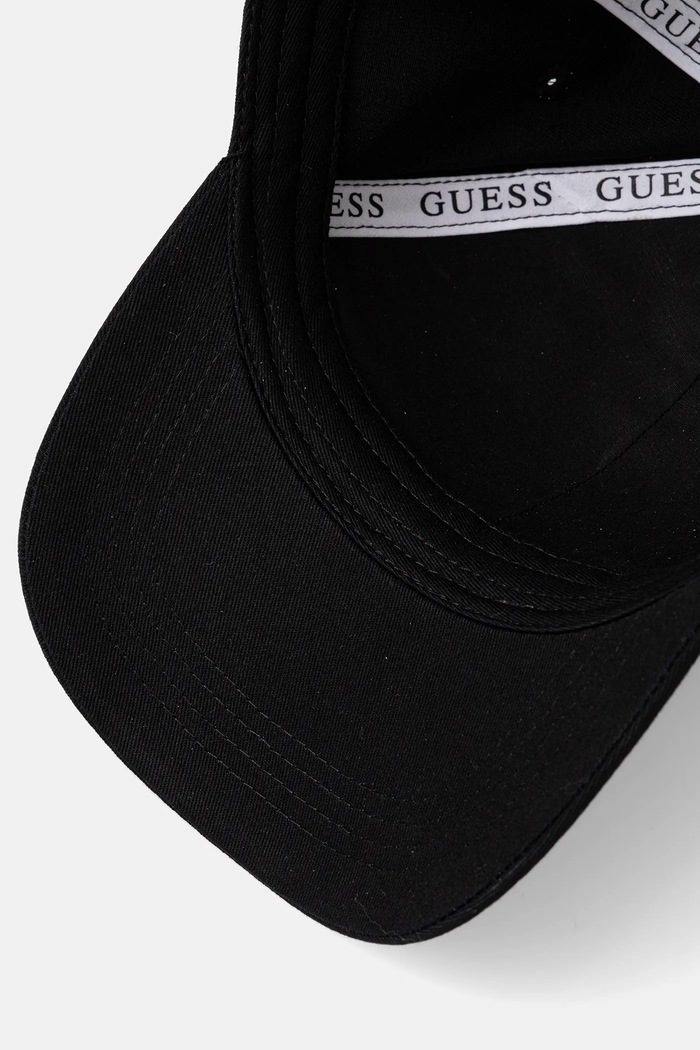 Bavlněná baseballová čepice Guess černá AW5360.COT01