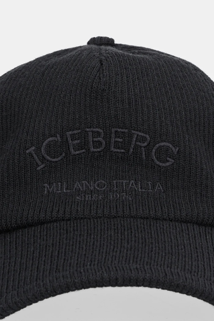 Iceberg Cappello da baseball con lana 7102.6962 nero AW25