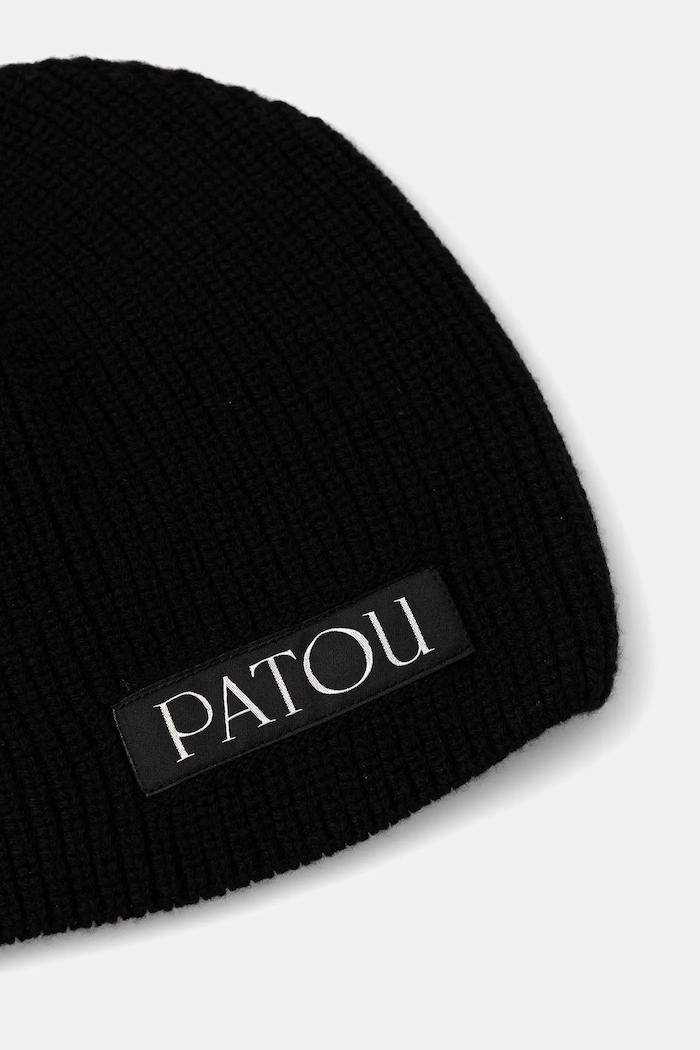 Μάλλινο σκουφί Patou AC1028041 μαύρο AW25