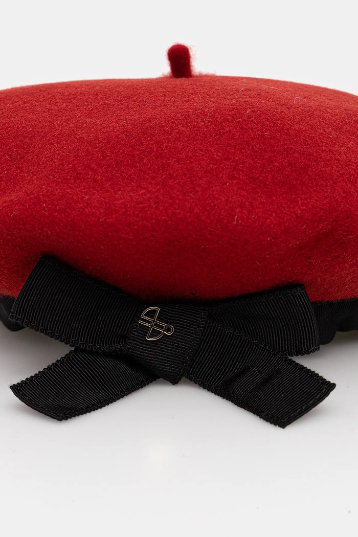 Vlnená baretka Patou AC1120235 červená AW25
