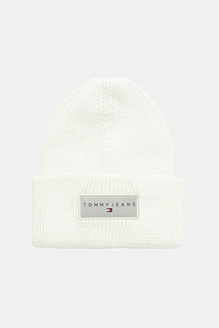 Pamučna kapa Tommy Jeans pamuk bijela AW0AW17913
