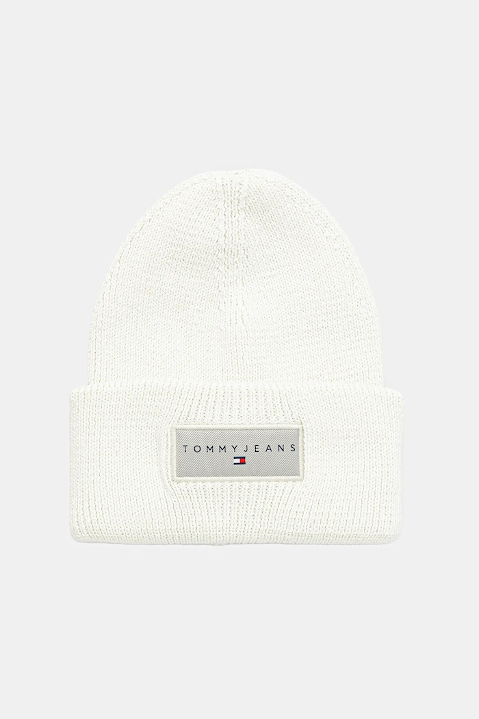 Pamučna kapa Tommy Jeans pamuk bijela AW0AW17913