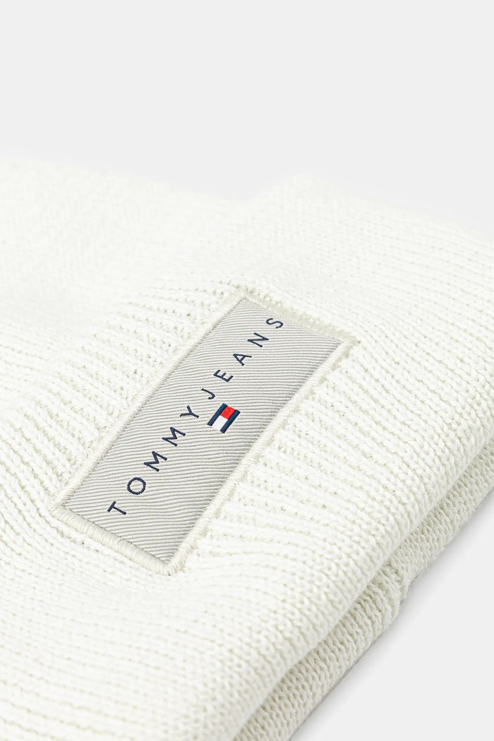 Pamučna kapa Tommy Jeans AW0AW17913 bijela AW25