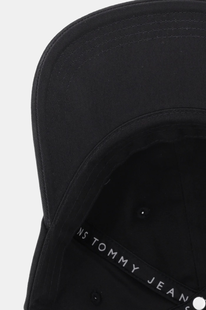 Bavlnená šiltovka Tommy Jeans čierna AW0AW17901