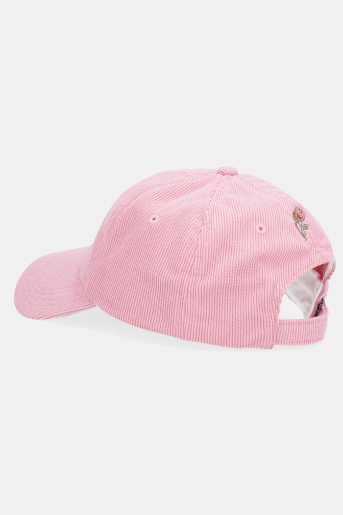 Akcesoria Tommy Jeans czapka z daszkiem sztruksowa AW0AW17908 różowy