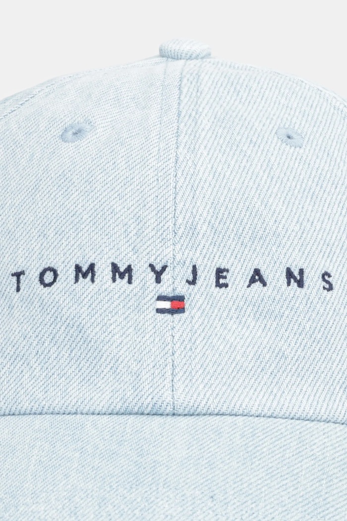 Tommy Jeans Czapka z daszkiem jeansowa AW0AW17912 niebieski AW25