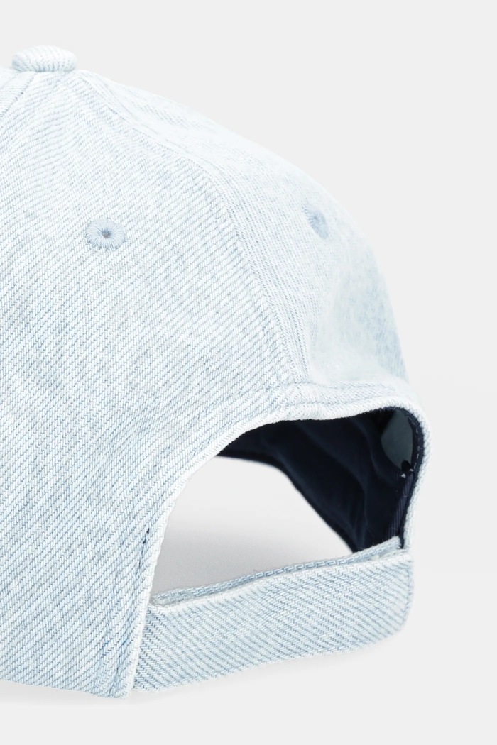 Akcesoria Tommy Jeans Czapka z daszkiem jeansowa AW0AW17912 niebieski