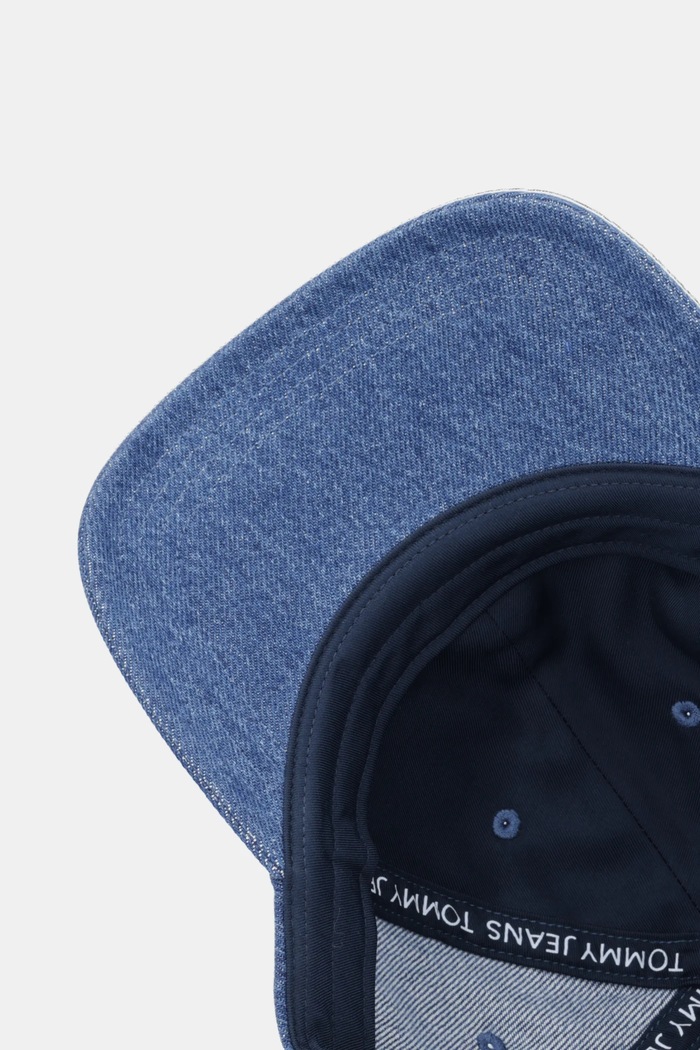 Τζιν καπέλο μπέιζμπολ Tommy Jeans σκούρο μπλε AW0AW18208