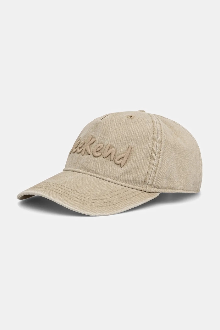 Weekend Max Mara Șapcă de baseball din bumbac BRUNO bej 2525576024600