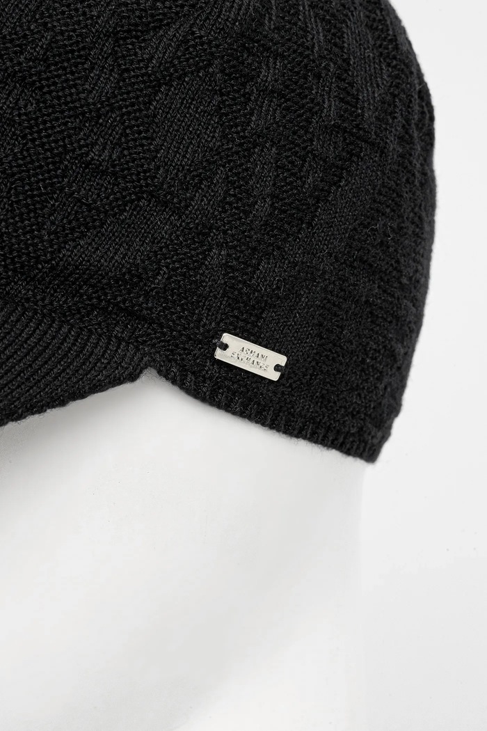 Accesorii Armani Exchange șapcă de baseball din amestec de lână XW001494.AF11956 negru
