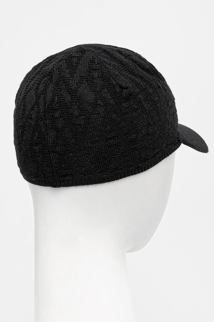 Armani Exchange șapcă de baseball din amestec de lână negru XW001494.AF11956