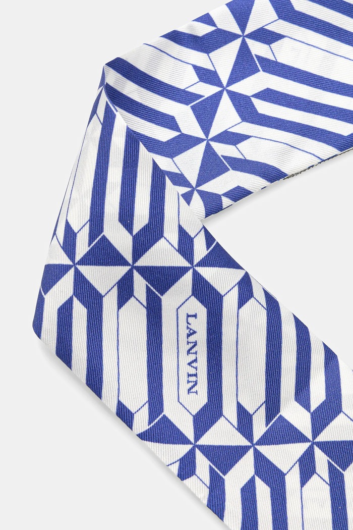 Lanvin Eșarfă de mătase 710004328 albastru AW25