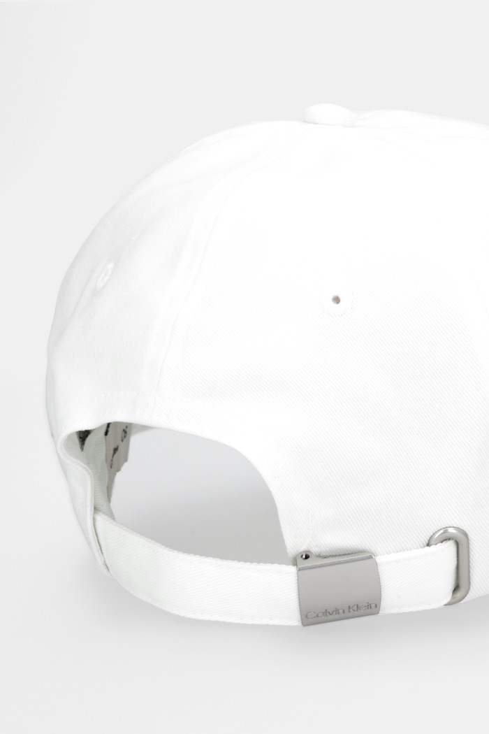 Αξεσουάρ Βαμβακερό καπέλο του μπέιζμπολ Calvin Klein LV04F5032G λευκό