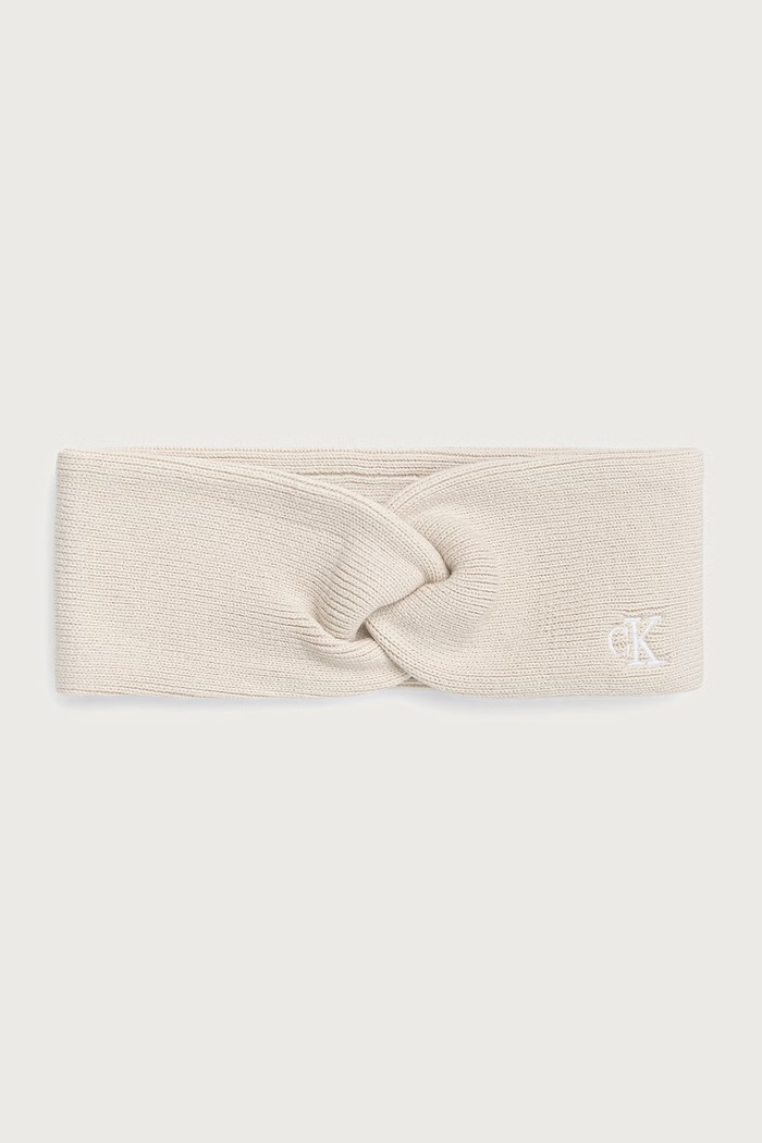 Calvin Klein Traka za glavu za žene s viskozom bež LV04F8019G