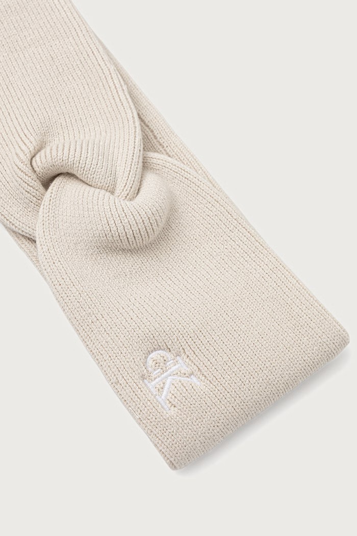 Calvin Klein Traka za glavu za žene s viskozom LV04F8019G bež AW25