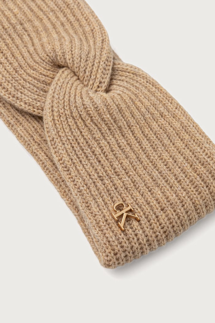 Calvin Klein Traka za glavu za žene s vunom LV04F8039G bež AW25