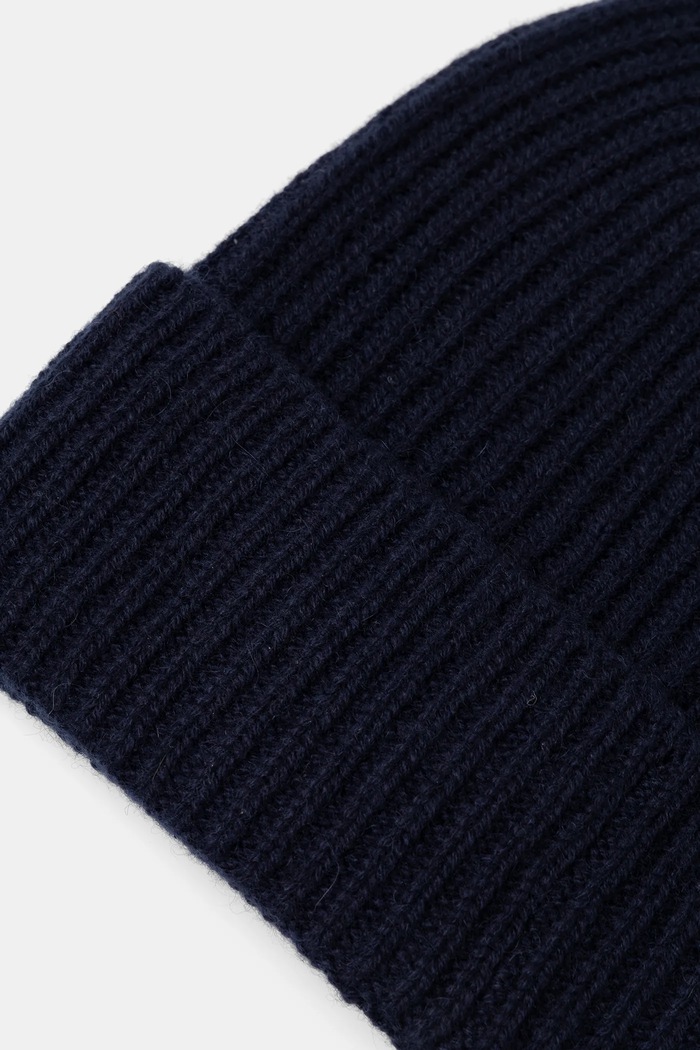 Tommy Hilfiger căciulă de cașmir AW0AW17772 bleumarin AW25
