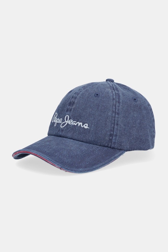 Bavlnená šiltovka Pepe Jeans bavlna modrá PL0400001