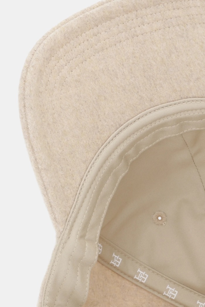 Tommy Hilfiger czapka z daszkiem wełniana beżowy AW0AW17773