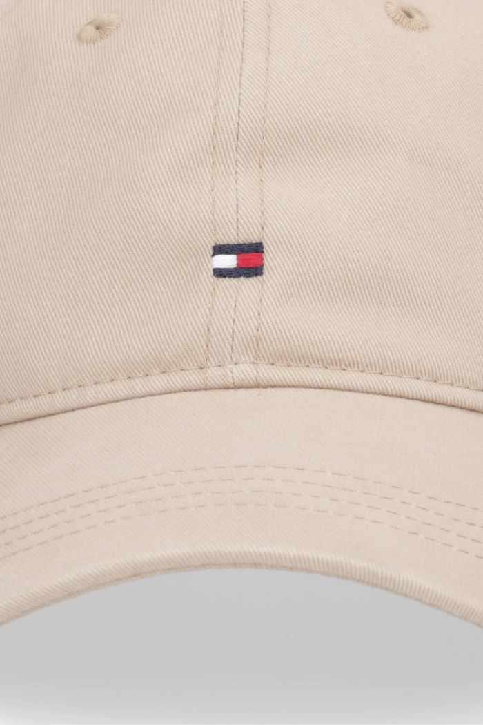 Tommy Hilfiger czapka z daszkiem damska bawełniana AW0AW17781 beżowy SS26