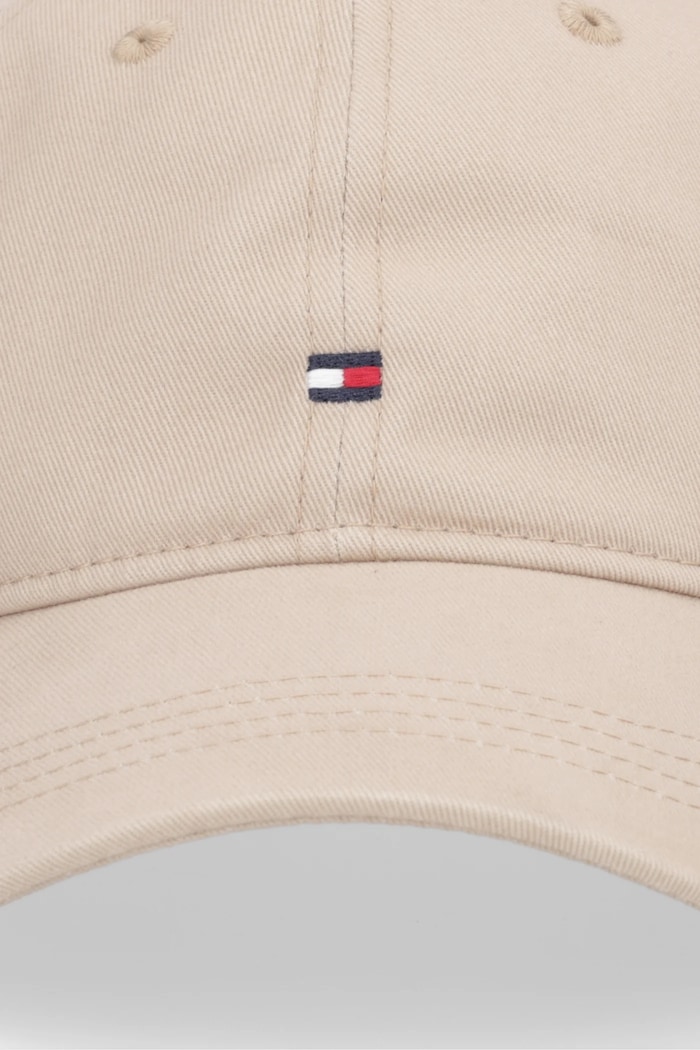 Tommy Hilfiger czapka z daszkiem damska bawełniana AW0AW17781 beżowy SS26