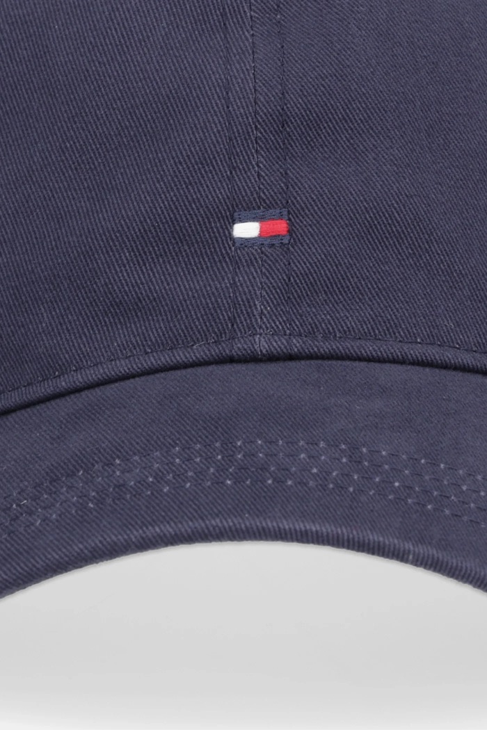 Tommy Hilfiger kapa s šiltom ženska bombažna AW0AW17781 mornarsko modra SS26