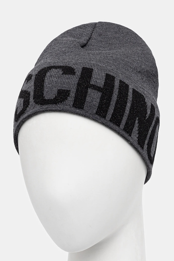 Μάλλινο σκουφί Moschino M3349.65457 γκρί AW25