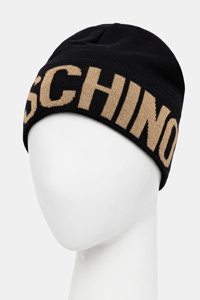 Moschino căciulă de lână M3349.65457 negru AW25