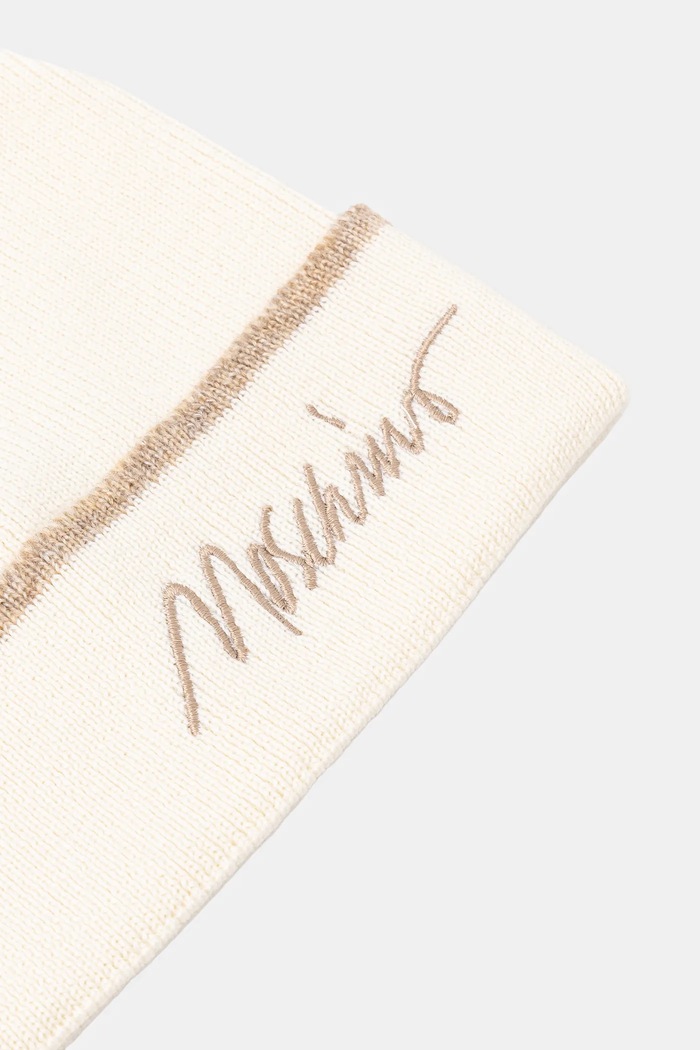 Vlnená čiapka Moschino M3352.65461 béžová AW25