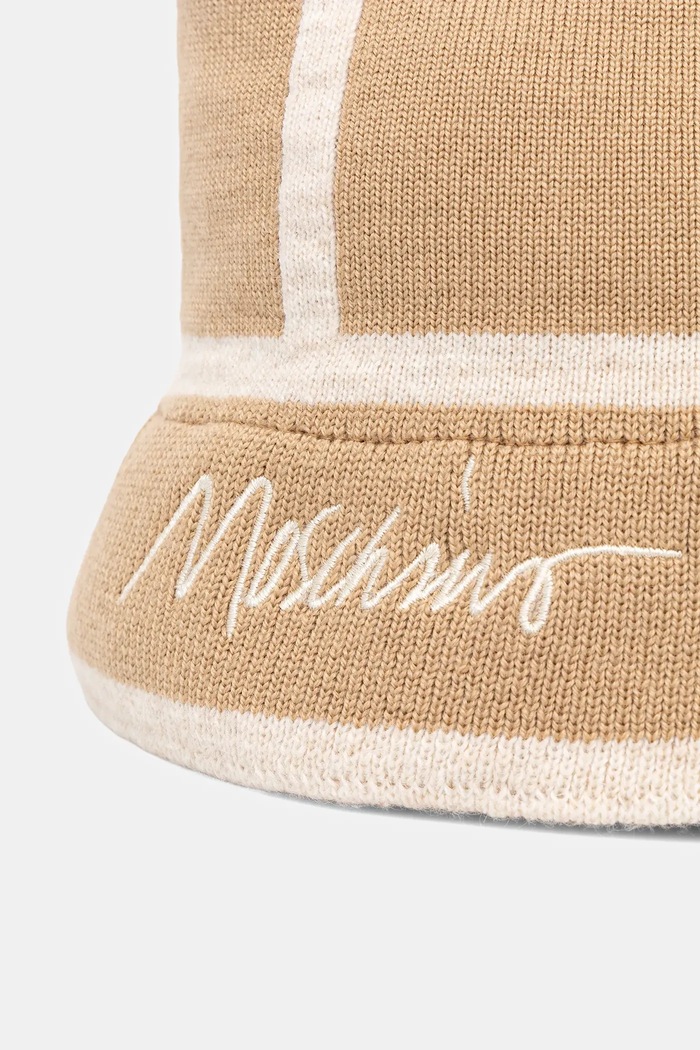 Akcesoria Moschino kapelusz z wełną M3353.65460 beżowy