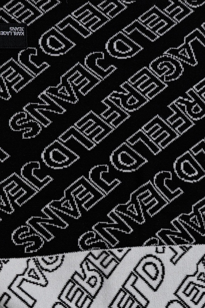 Čiapka a šál Karl Lagerfeld Jeans A4W33074 čierna