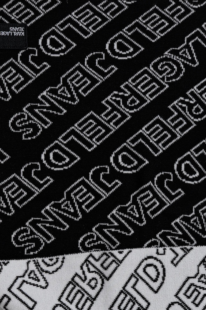 Čiapka a šál Karl Lagerfeld Jeans A4W33074 čierna