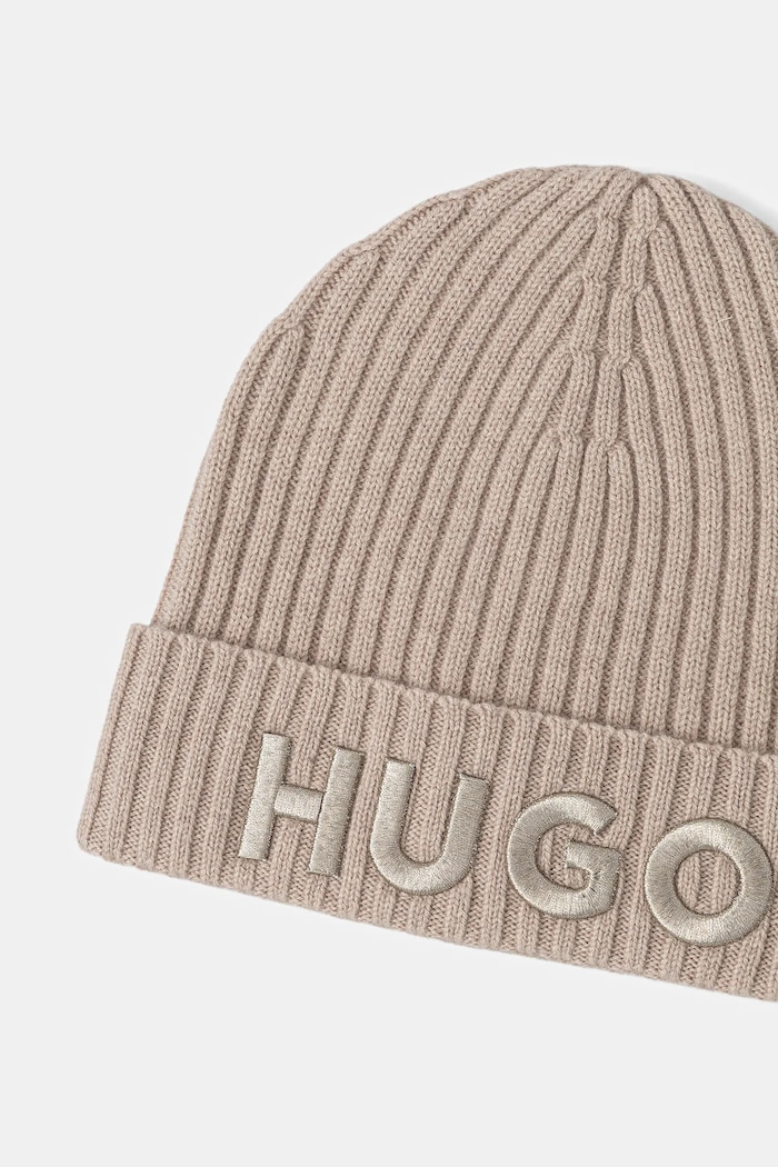 Doplnky Vlnená čiapka HUGO Unisex X 565-3 50524129 béžová
