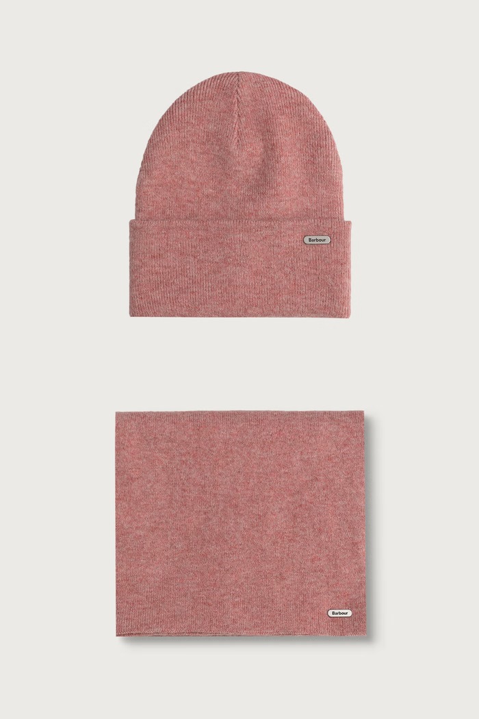 Barbour Komplet damski różowy LGS0097