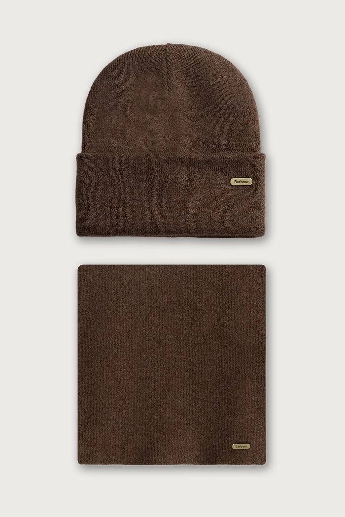 Barbour Komplet damski brązowy LGS0097