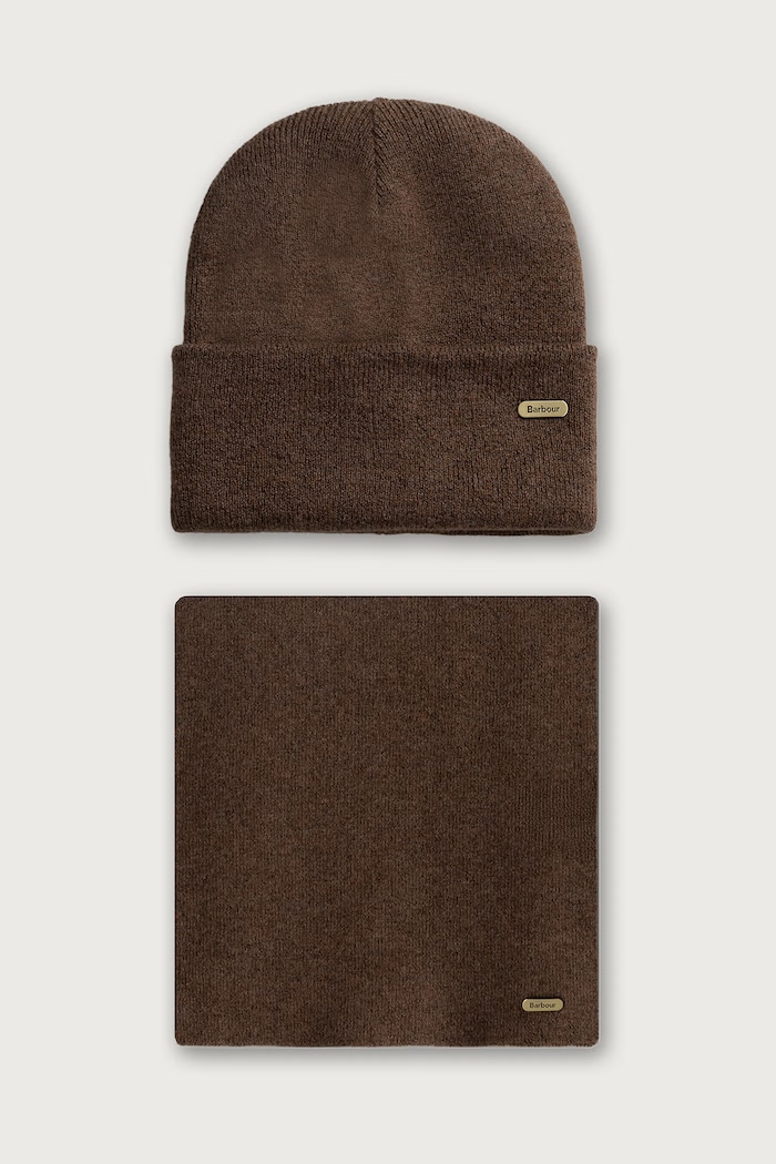 Barbour Komplet damski brązowy LGS0097