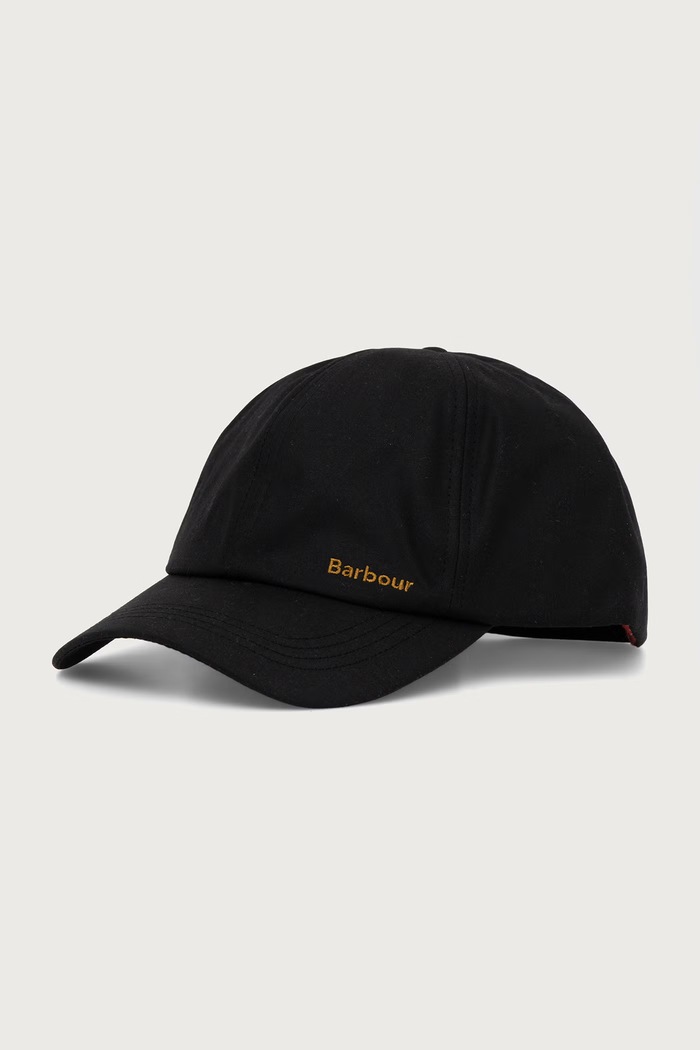 Barbour Czapka z daszkiem damska bawełniana czarny LHA0477