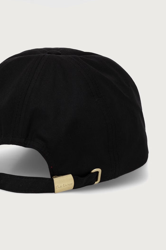 Barbour Czapka z daszkiem damska bawełniana LHA0477 czarny AW25