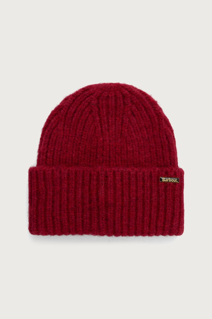 Barbour Czapka damska Meryl Beanie czerwony LHA0609