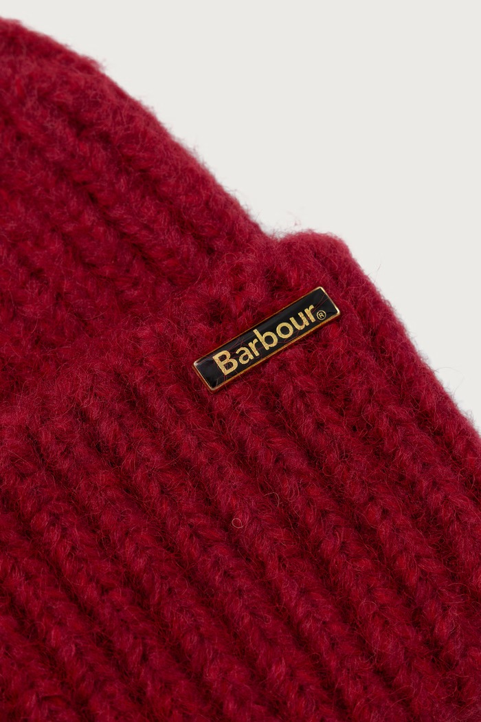 Barbour Czapka damska Meryl Beanie LHA0609 czerwony AW25