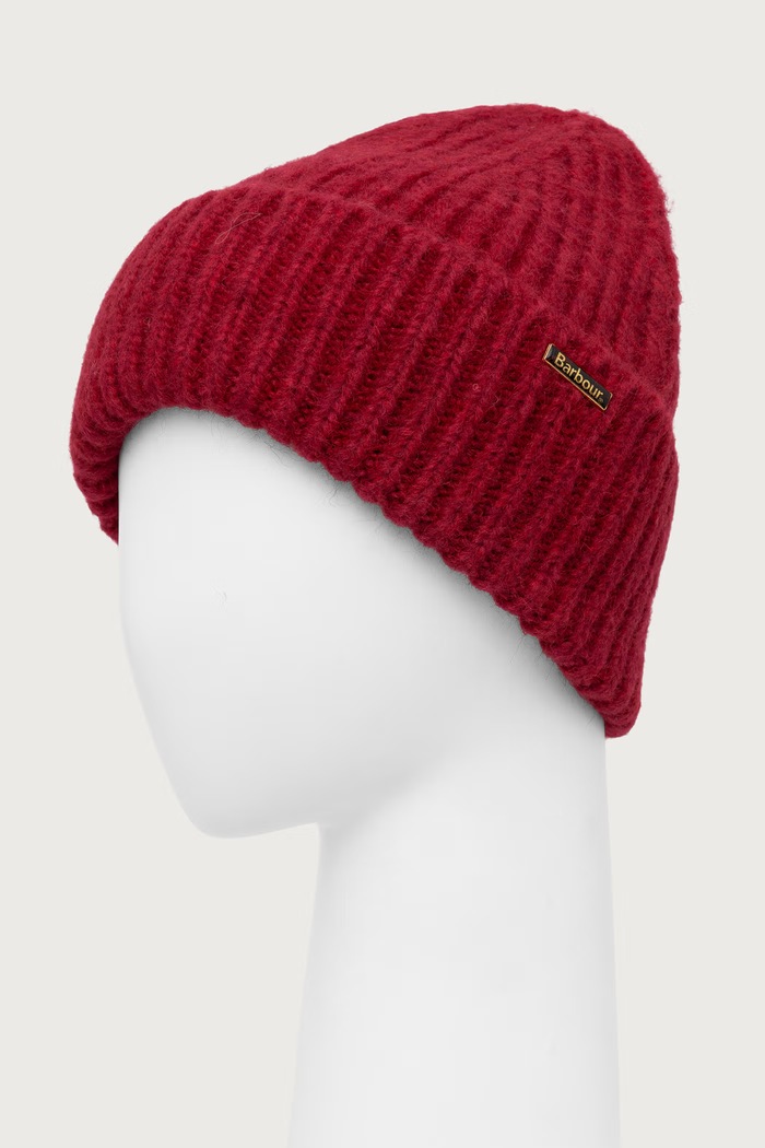 Akcesoria Barbour Czapka damska Meryl Beanie LHA0609 czerwony