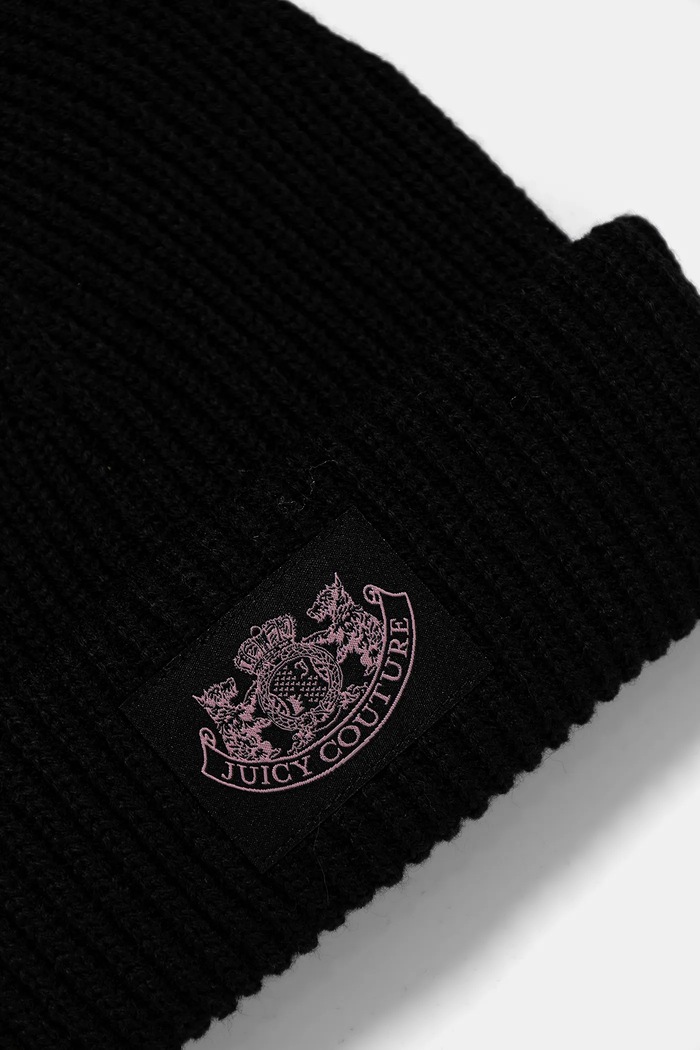 Juicy Couture pălărie și eșarfă din lână negru JCAWH225715