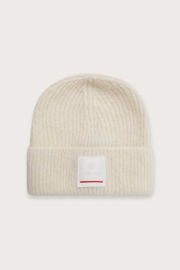 BOGNER Fire+Ice Czapka beanie damska z wełną TUANA beżowy 94569302