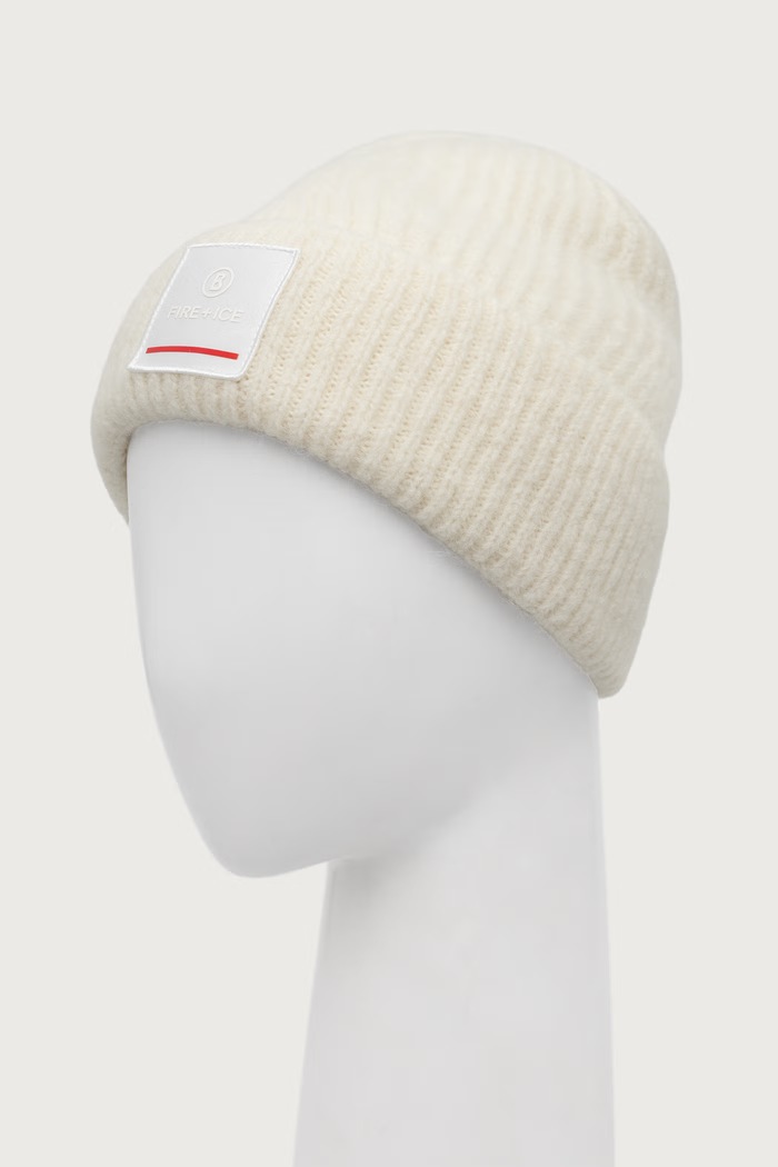 BOGNER Fire+Ice Czapka beanie damska z wełną TUANA 94569302 beżowy AW25