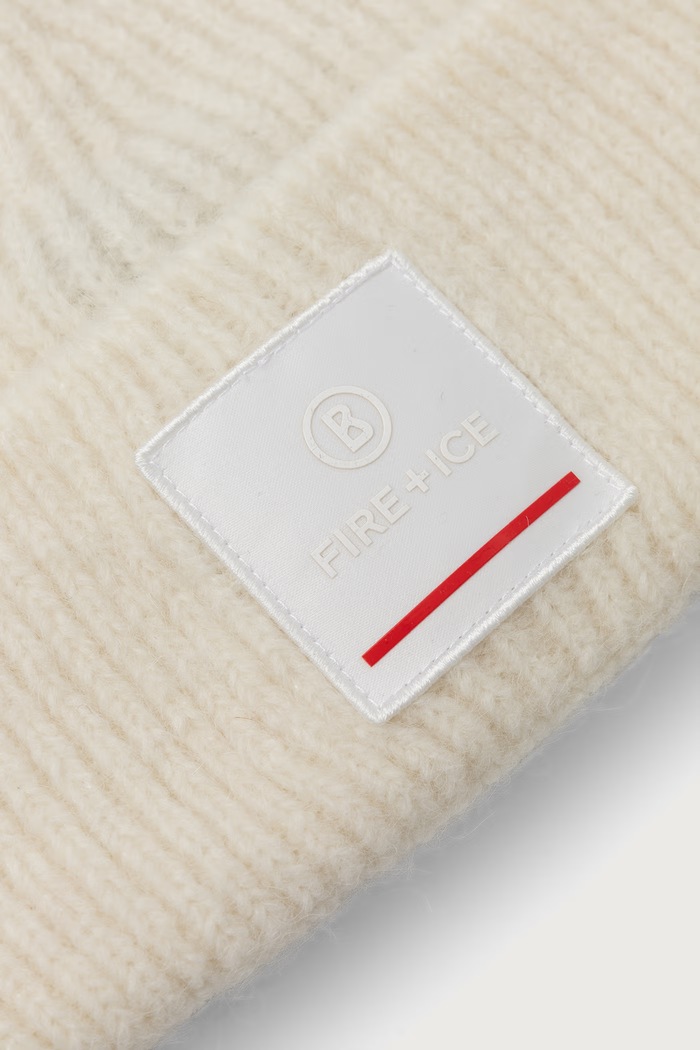 Akcesoria BOGNER Fire+Ice Czapka beanie damska z wełną TUANA 94569302 beżowy