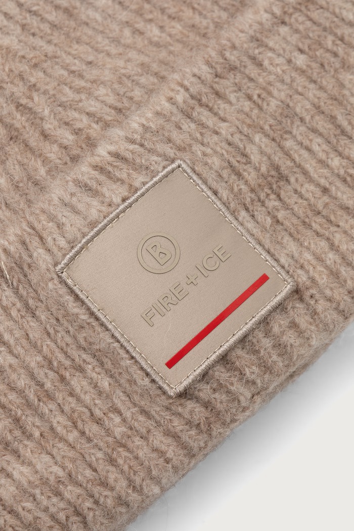 Akcesoria BOGNER Fire+Ice Czapka beanie damska z wełną TUANA 94569302 beżowy