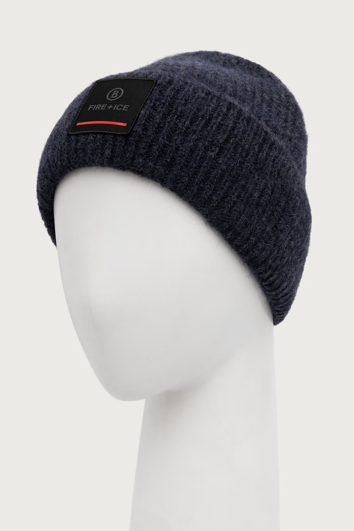 BOGNER Fire+Ice Czapka beanie damska z wełną TUANA 94569302 granatowy AW25
