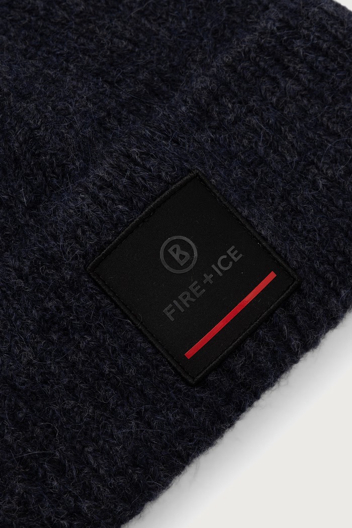 Akcesoria BOGNER Fire+Ice Czapka beanie damska z wełną TUANA 94569302 granatowy