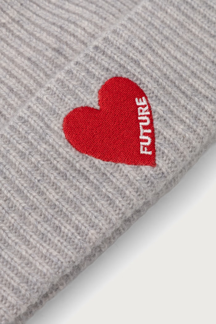 From Future Czapka beanie damska kaszmirowa ABO01087 szary AW25